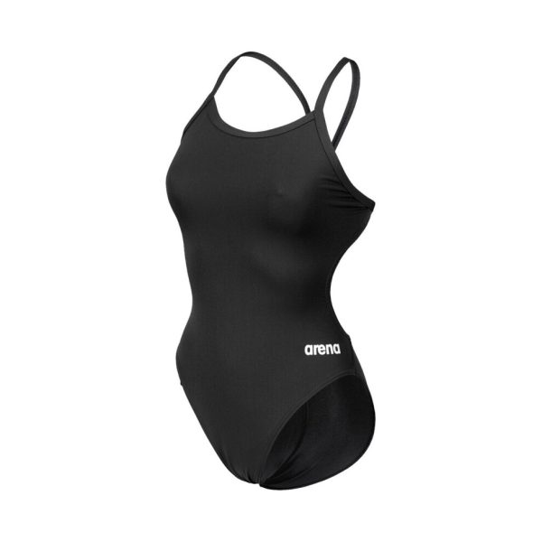 Arena Swimming Women's Solid Team Challenge Swimsuit (Black/White)