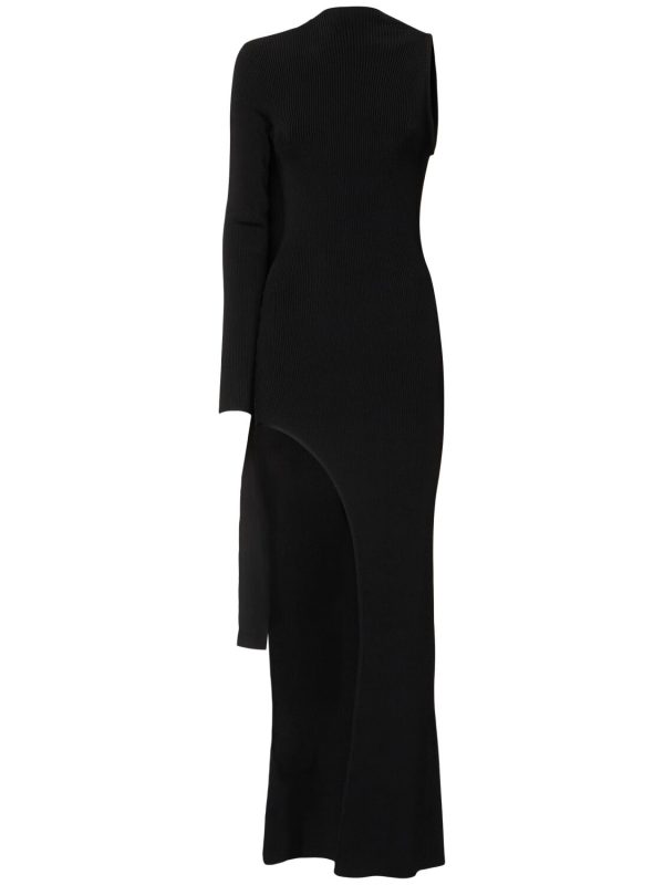Asymmetric Knitted Dress