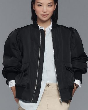 Avec Les Filles Oversized Bomber Jacket