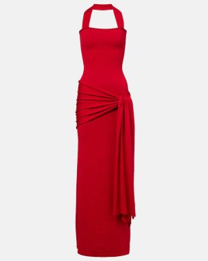 Aya Muse Knitted silk and cotton maxi dress