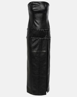 Aya Muse Saima faux leather maxi dress