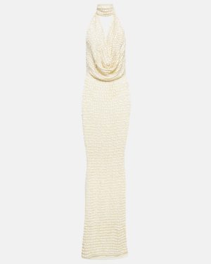 Aya Muse Sequined halterneck maxi dress