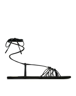BABYLONE SMOOTH LEATHER SANDALS - Saint Laurent - Woman