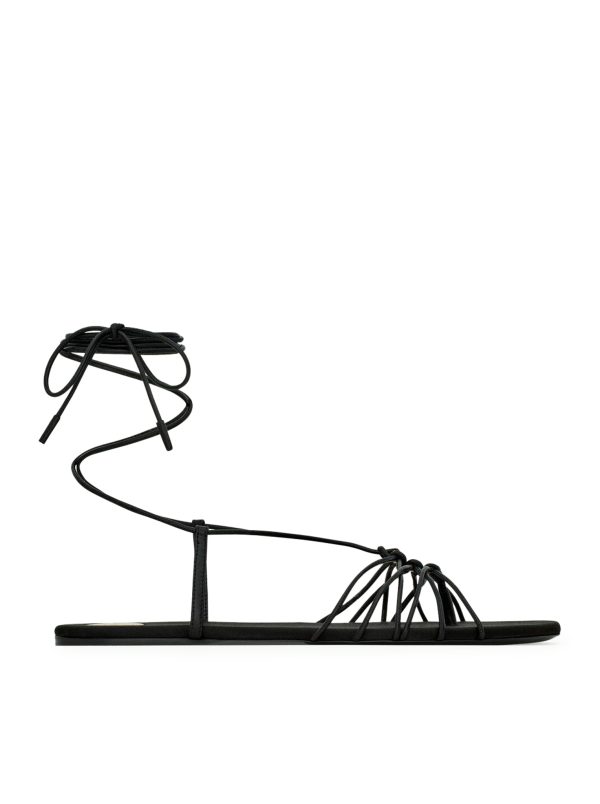 BABYLONE SMOOTH LEATHER SANDALS - Saint Laurent - Woman