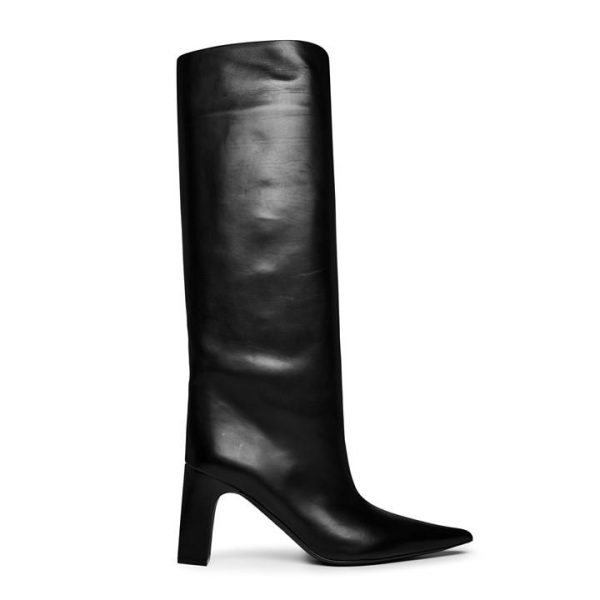 BALENCIAGA Blade Heeled Boots - Black
