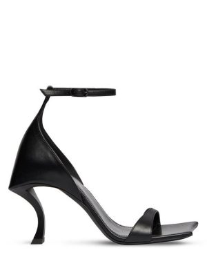 BALENCIAGA Hourglass Heeled Sandals - Black