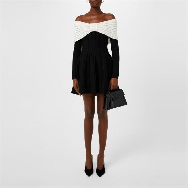BALMAIN Knitted Mini Dress - Black