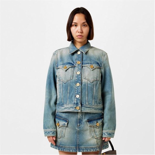 BALMAIN Vintage Denim Jacket - Blue
