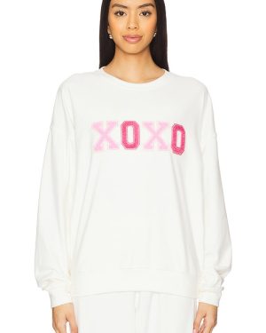 BEACH RIOT Devyn Oversized Sweatshirt in Cream. Size M.