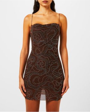 BEC AND BRIDGE Alize Sequin Mini Dress - Brown