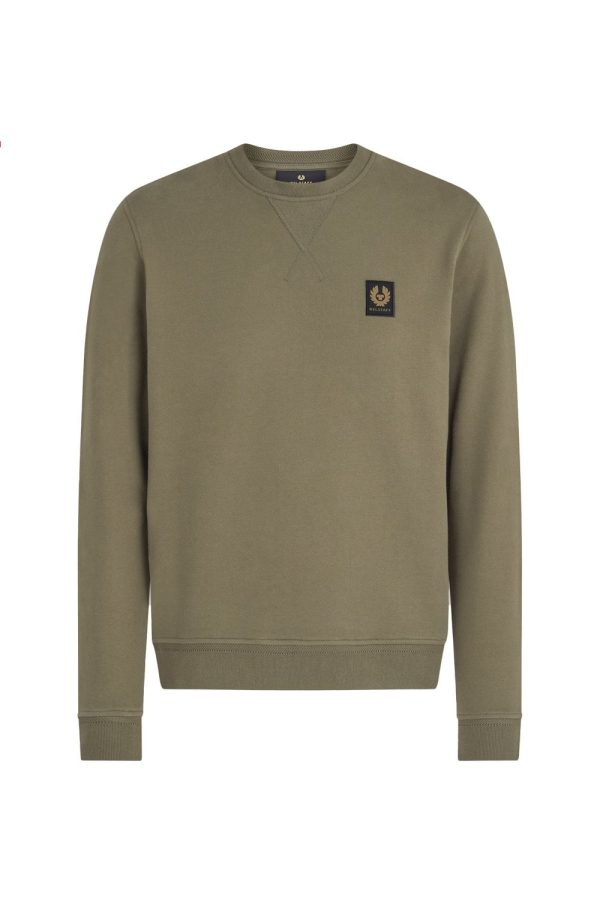 BELSTAFF PATCH LOGO SWEATSHIRT Size: XXL, colour: OLIVE