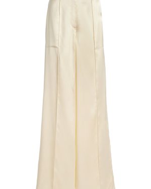 BEVZA - Bra-Closure Trousers - Ivory - L - Moda Operandi