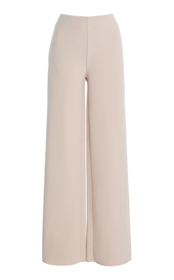 BIRROT - Exclusive Lay2 High-Rise Bonded-Crepe Straight-Leg Trousers - Ivory - 0 - Moda Operandi