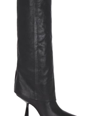 BLACK SUEDE STUDIO Martine Boot in Black. Size 10.