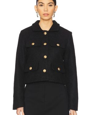 BLANKNYC Cropped Shacket in Black. Size M, S, XS.