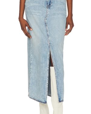 BLANKNYC Mid Rise Denim Maxi Skirt in Denim-Light. Size 30.