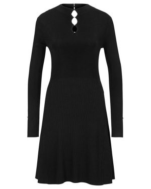 BOSS Fuglia Knitted Dress - Black