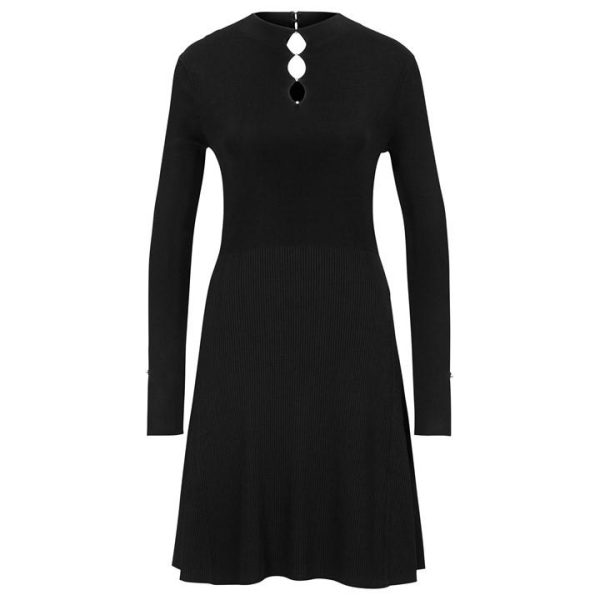 BOSS Fuglia Knitted Dress - Black
