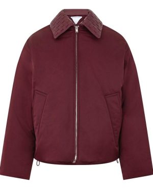 BOTTEGA VENETA Tech Nylon Puffer Jacket - Red