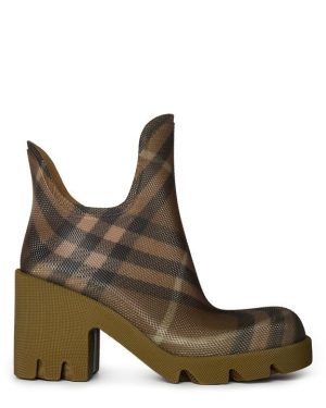 BURBERRY Heeled Ankle Boots - Green