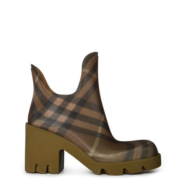 BURBERRY Heeled Ankle Boots - Green