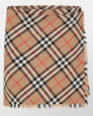 BURBERRY Mini Skirt - Beige