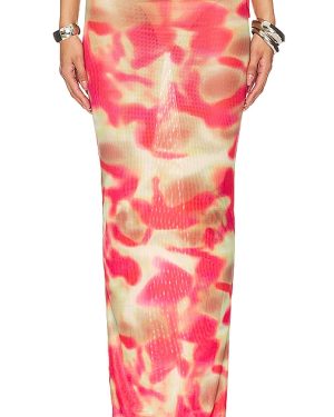BY.DYLN Maddi Maxi Skirt in Red. Size XS.