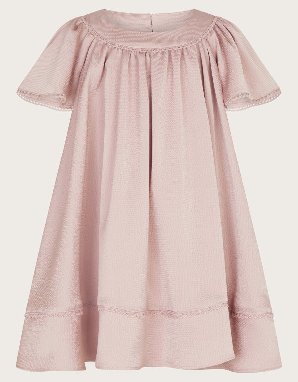 Baby Satin Swing Dress Pink
