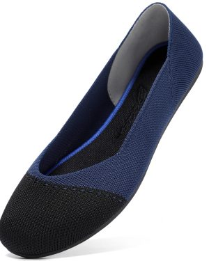 Bacia Womens Ballet Flats Casual Dreesy Shoes Comfortable Blue 6.5