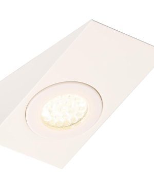 Bala Kitchen 1.5 Watt LED Wedge Shaped Downlighter with Frosted Shade - White