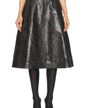 Balenciaga A Line Skirt in Kaki - Black. Size 36 (also in 38).