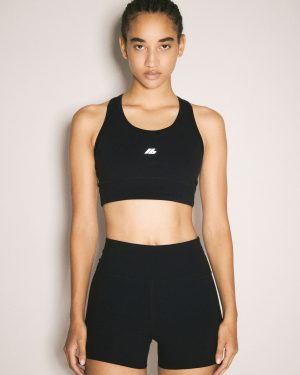Balenciaga Activewear Sports Bra - Woman Sportswear Black M