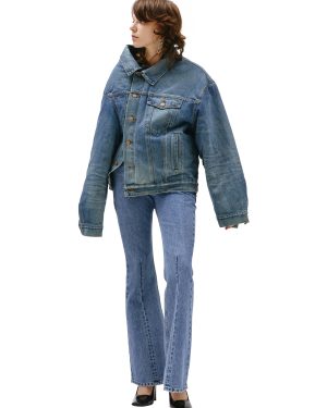 Balenciaga Asymmetrical denim jacket