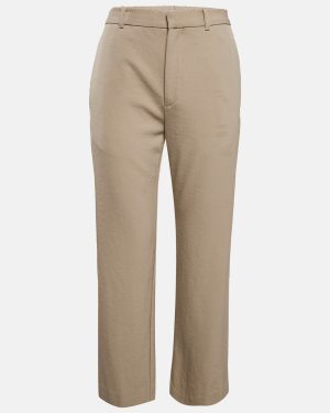 Balenciaga Beige Gabardine Straight-Leg Formal Trousers L