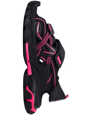 Balenciaga Black & Pink Track Sandals