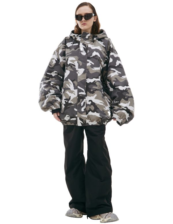 Balenciaga Camouflage hooded jacket