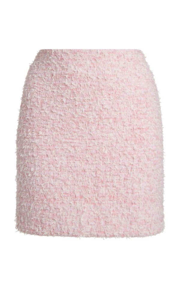 Balenciaga - Cotton Tweed Mini Skirt - Pink - M - Moda Operandi
