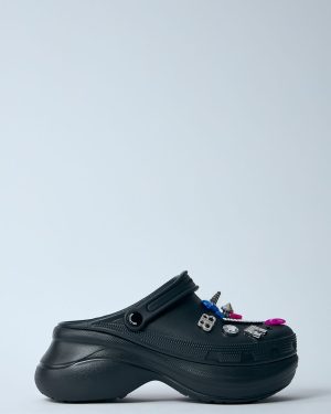 Balenciaga Crocs Platform Mules - Woman Mules Black Eu - 41
