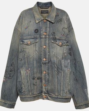 Balenciaga Embellished denim jacket