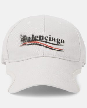Balenciaga Logo cotton drill baseball cap