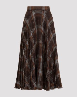 Balenciaga Pleated Skirt With Ruffled Effect