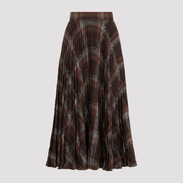 Balenciaga Pleated Skirt With Ruffled Effect