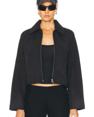 Balenciaga Shrunk Parka Jacket in Black - Black. Size L (also in M, S).