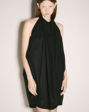 Balenciaga Suspended Shirt Dress - Woman Dresses Black Fr - 36