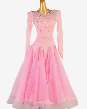 Ballroom Dance Costumes Pink Women's Sexy Lycra Spandex Tunic Dress Dance Dress