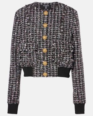 Balmain Tweed bomber jacket