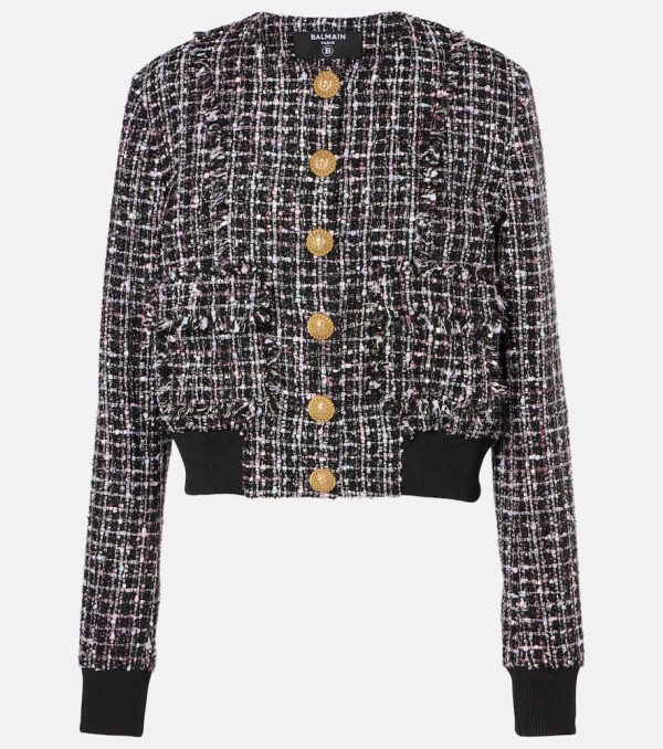 Balmain Tweed bomber jacket