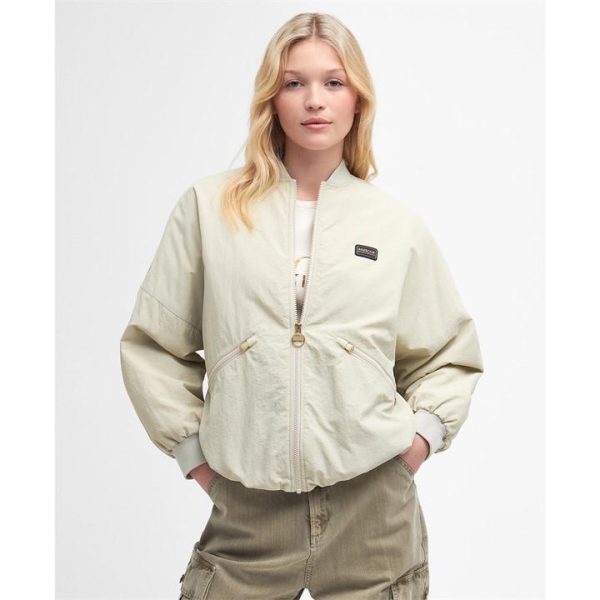 Barbour International Mansell Bomber Jacket - Cream