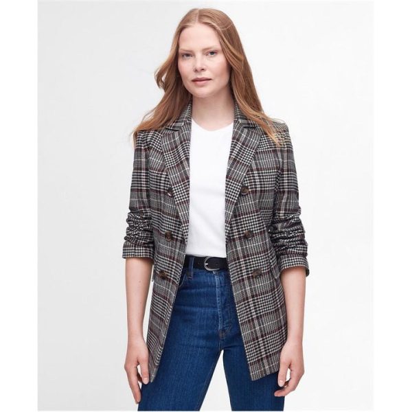 Barbour Norma Double-Breasted Blazer - Grey