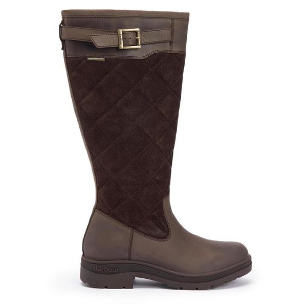 Barbour Oak Knee-High Boots - Brown